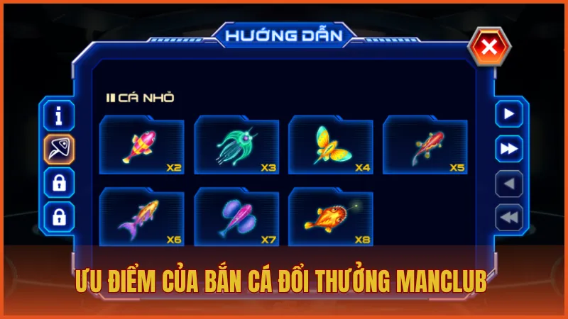 Bắn cá ManClub: Săn cá vũ trụ hấp dẫn, giải trí đỉnh cao 5 Bắn cá đổi thưởng ManClub sở hữu nhiều ưu điểm nổi bật