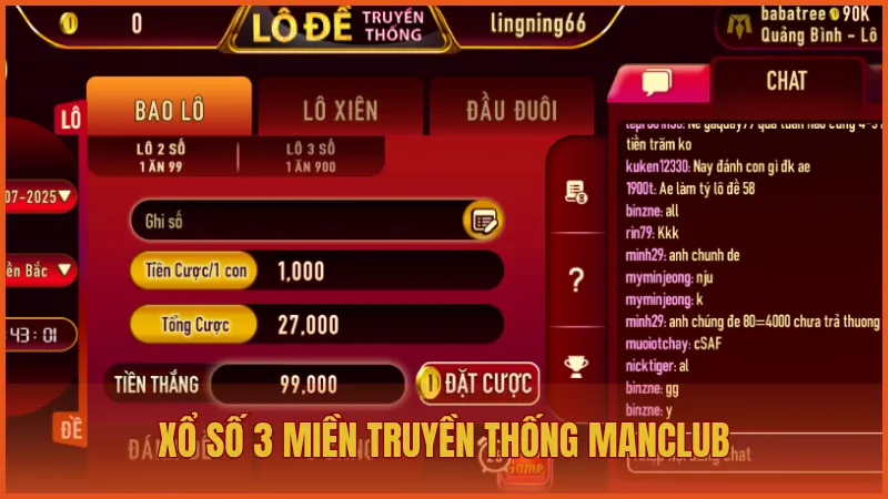 Xổ số ManClub: Giải trí với cơ hội đổi đời mỗi ngày 2 Xổ số 3 miền truyền thống là trò chơi quen thuộc với người Việt